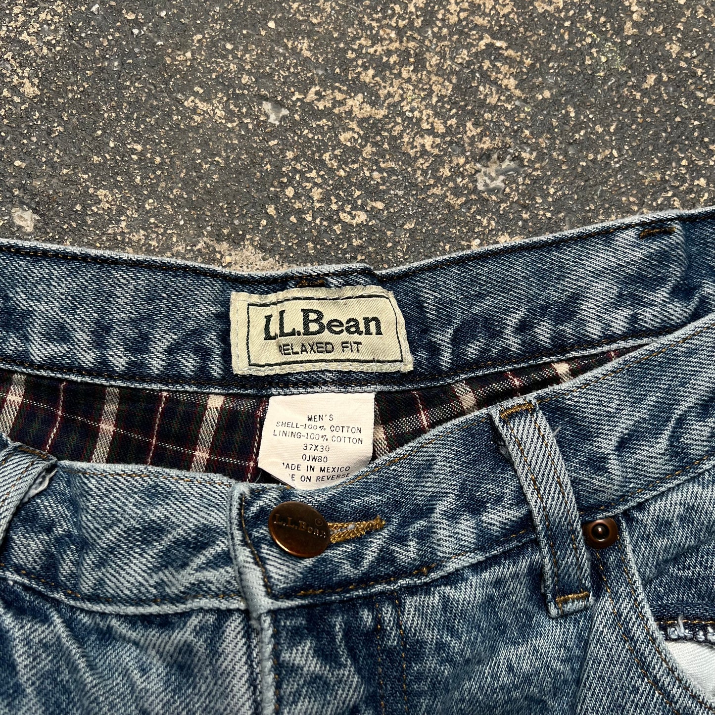 2000’s L.L Bean Plaid Denim