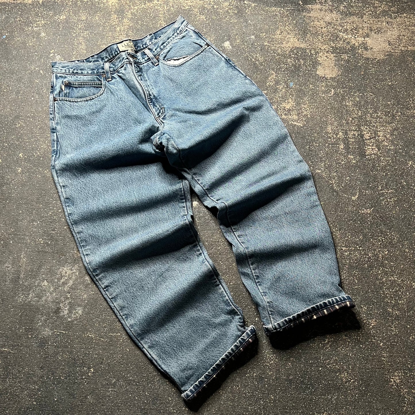 2000’s L.L Bean Plaid Denim