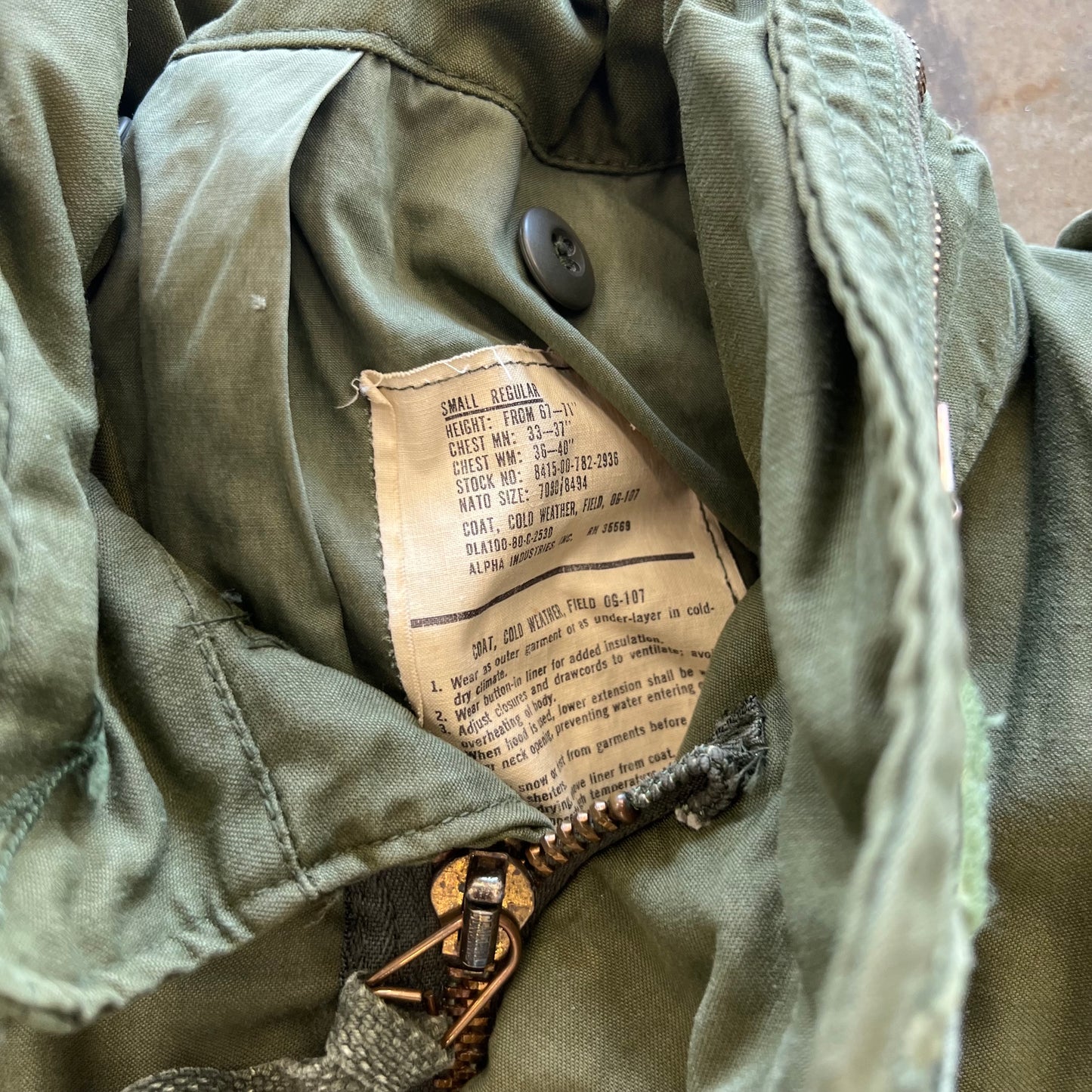 Vintage Military OG-107 Field Jacket