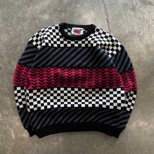 Vintage Checkered Sweater