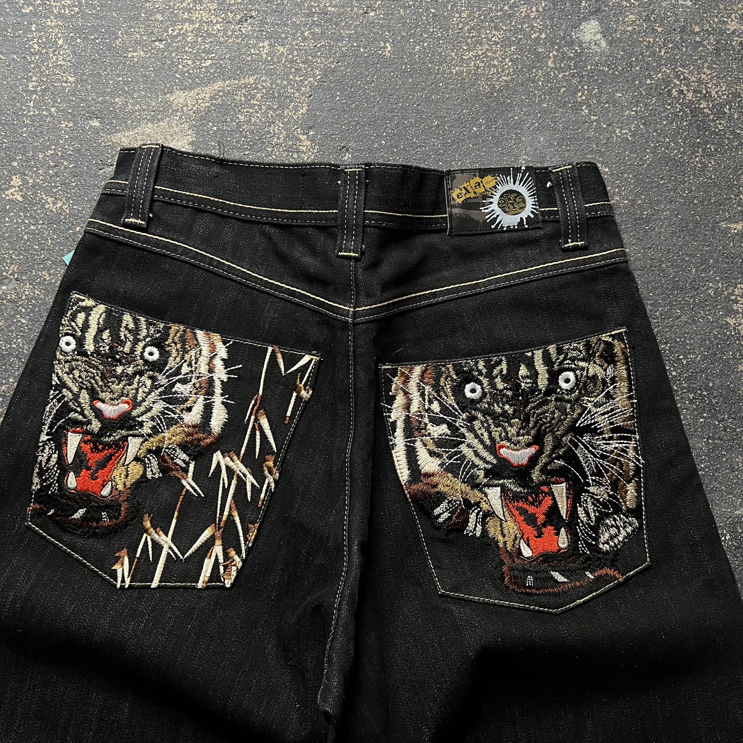 2000’s Tiger Embroidered Denim