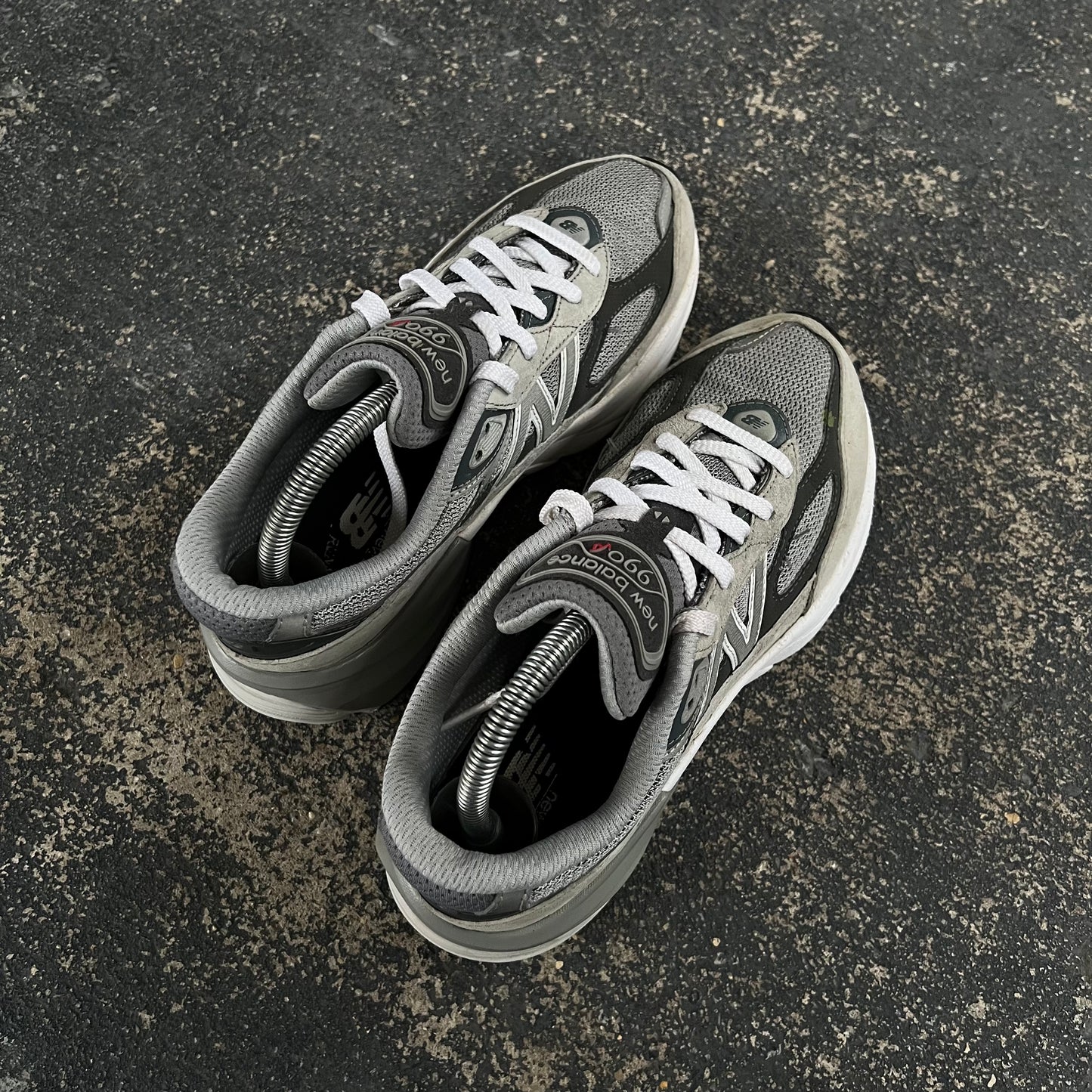 Grey/White New Balance 990V6