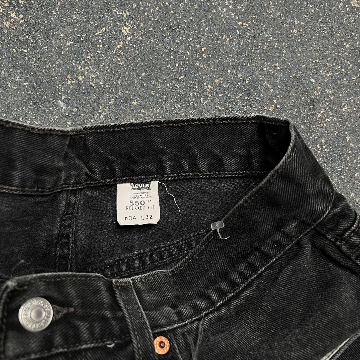 Vintage Levi’s 550 Black Denim