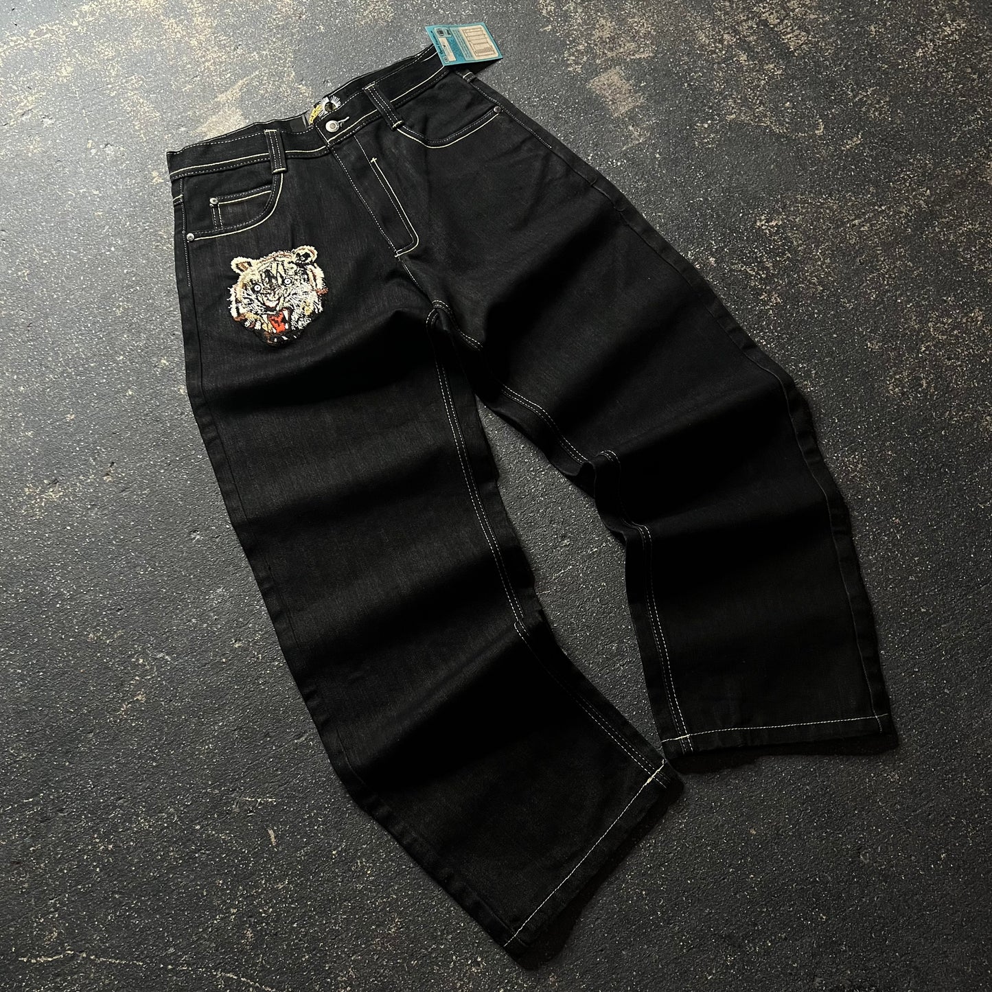 2000’s Tiger Embroidered Denim