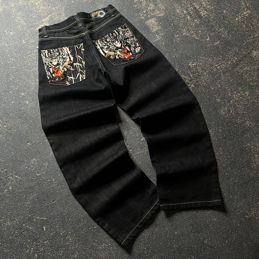 2000’s Tiger Embroidered Denim