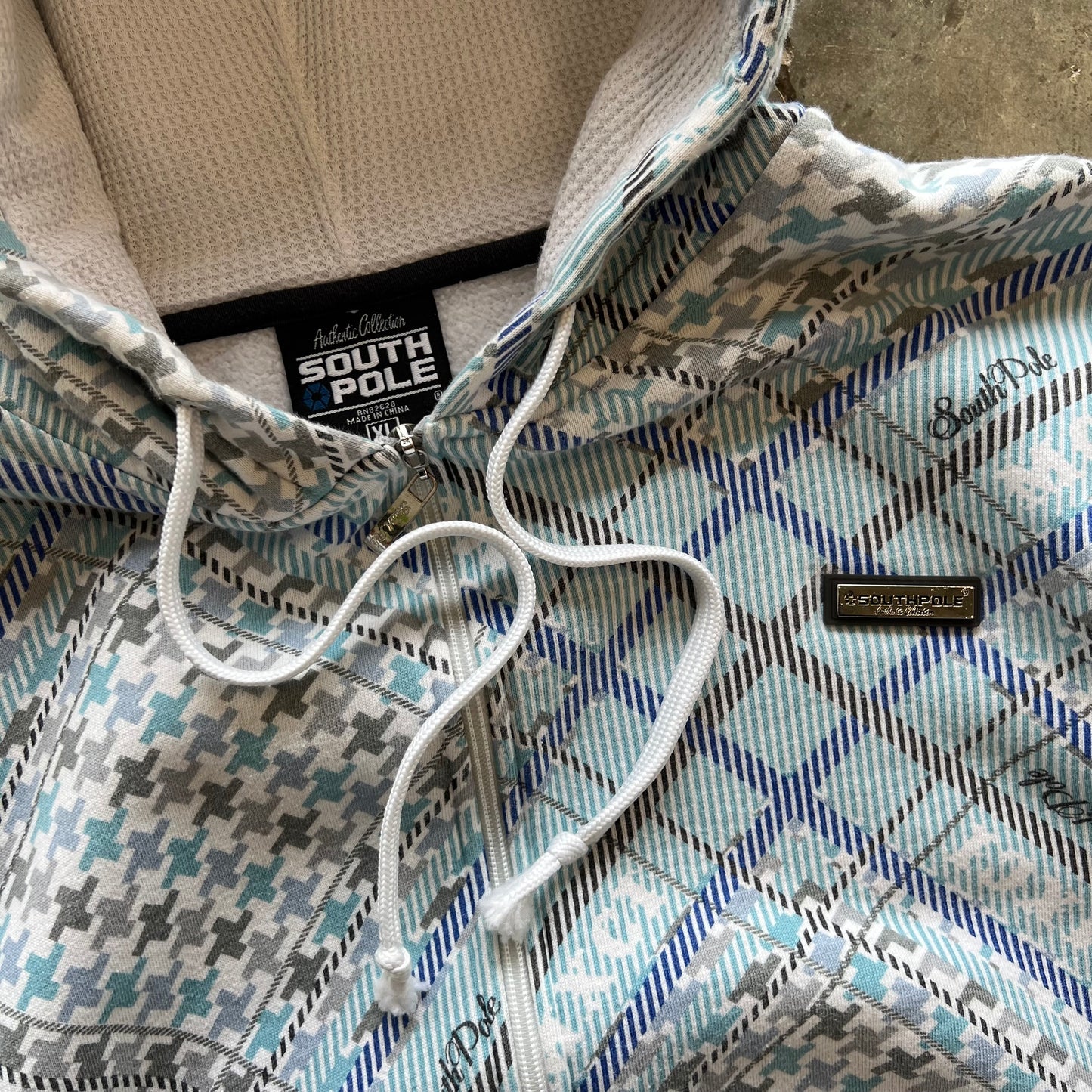 Y2K SouthPole Zip Hoodie