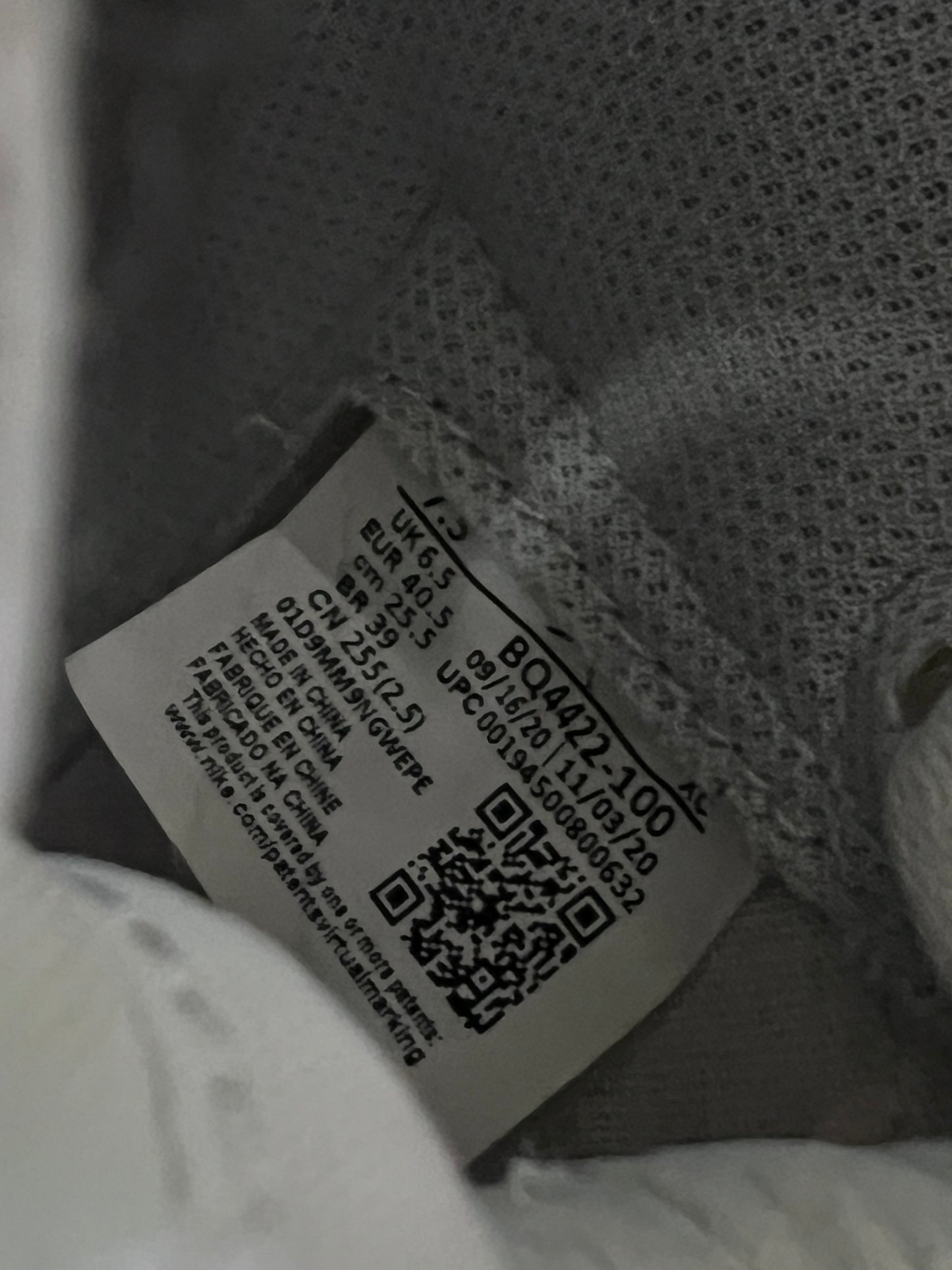Nike Air Jordan 1 High OG 85 White/Grey