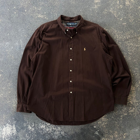 Vintage Polo Ralph Lauren Mocha Brown Shirt