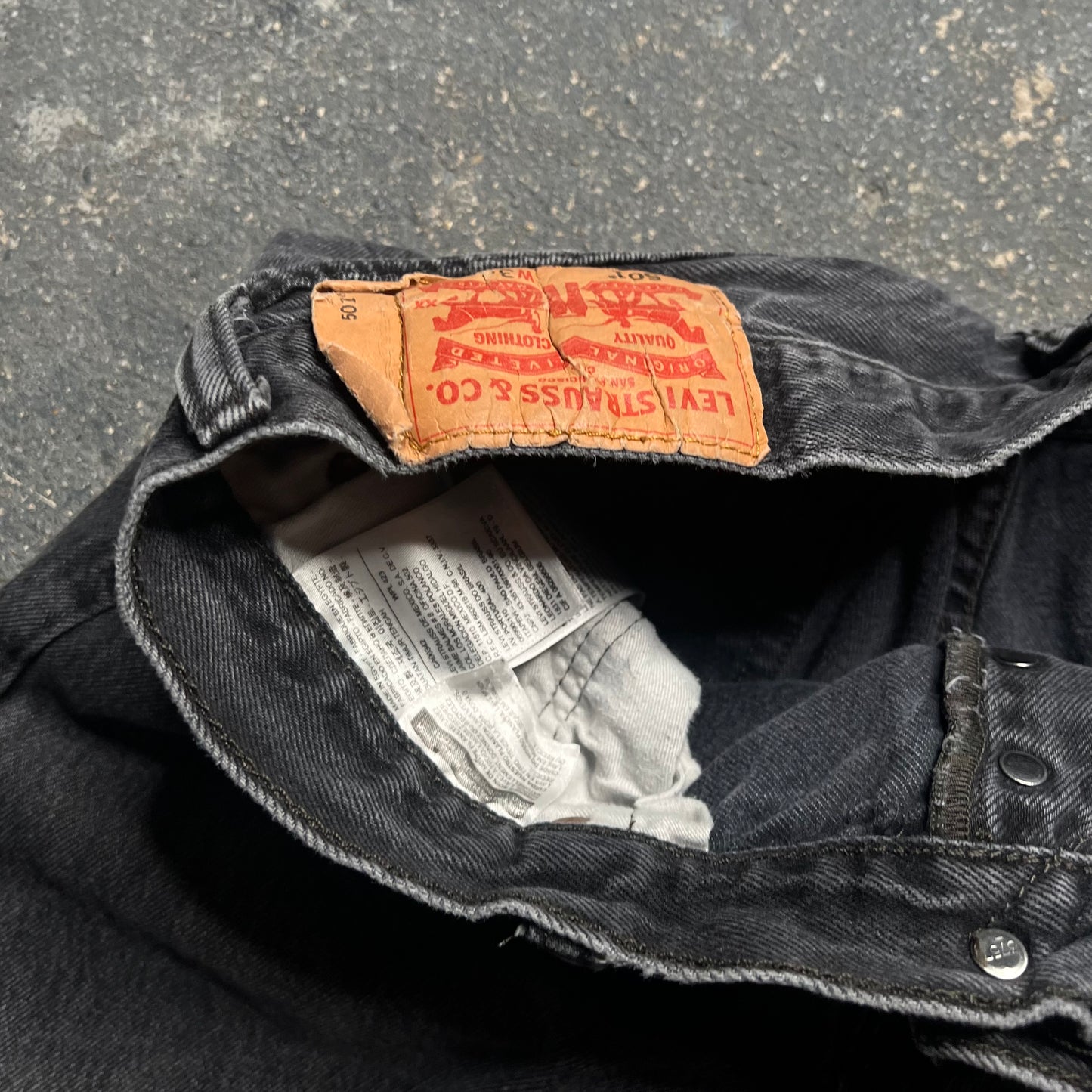 2000’s Levi’s 501 Black Denim