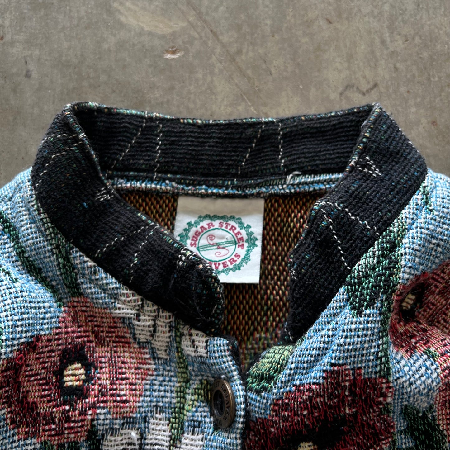 Vintage Cat Weavers Button Jacket