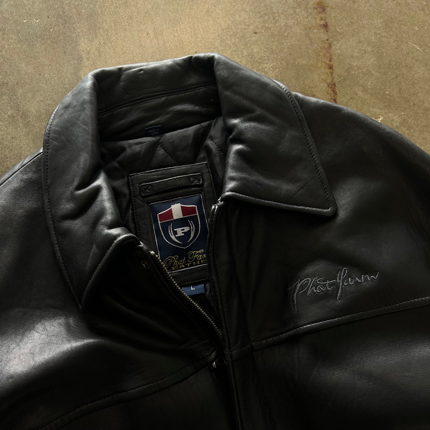 Vintage Phat Farm Leather Jacket