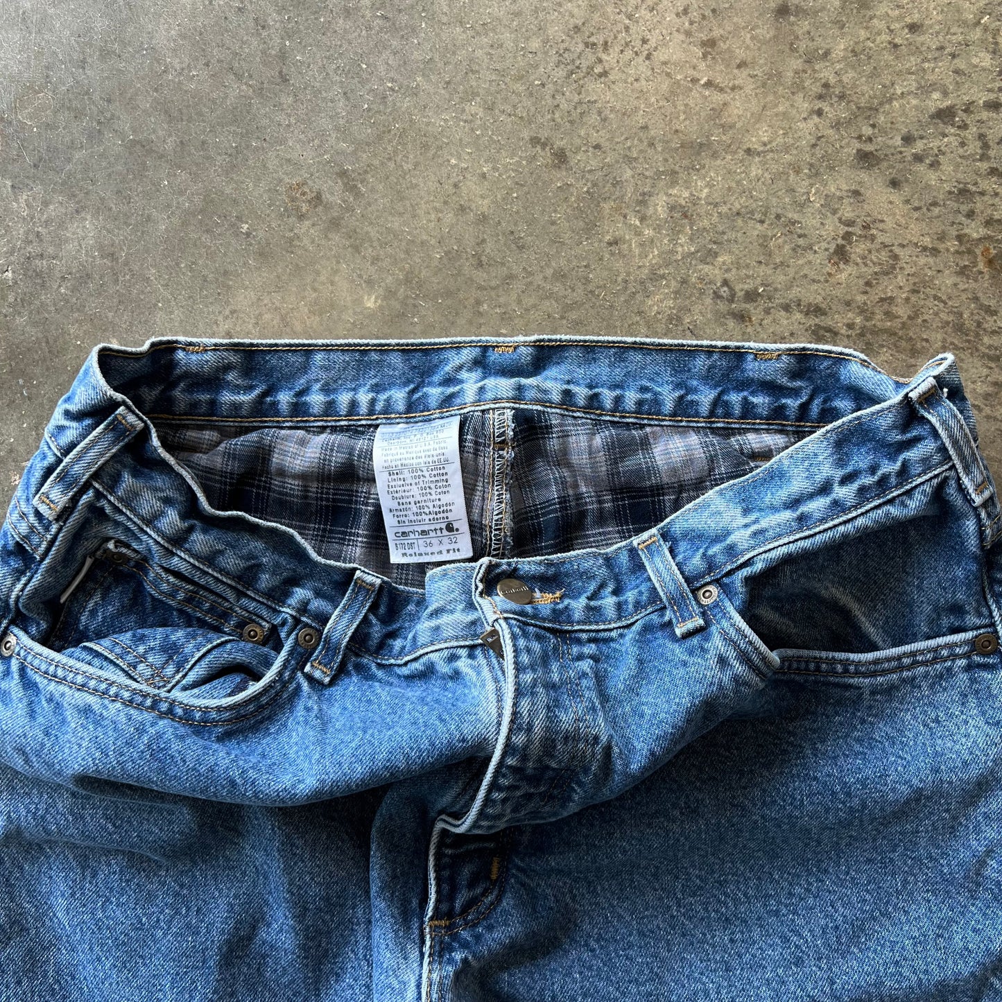 Vintage Carhartt Plaided Denim