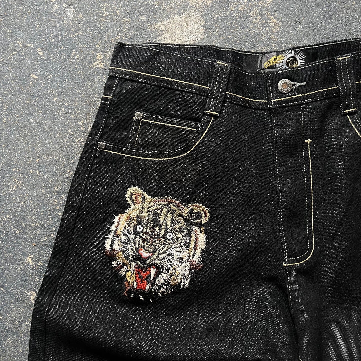 2000’s Tiger Embroidered Denim