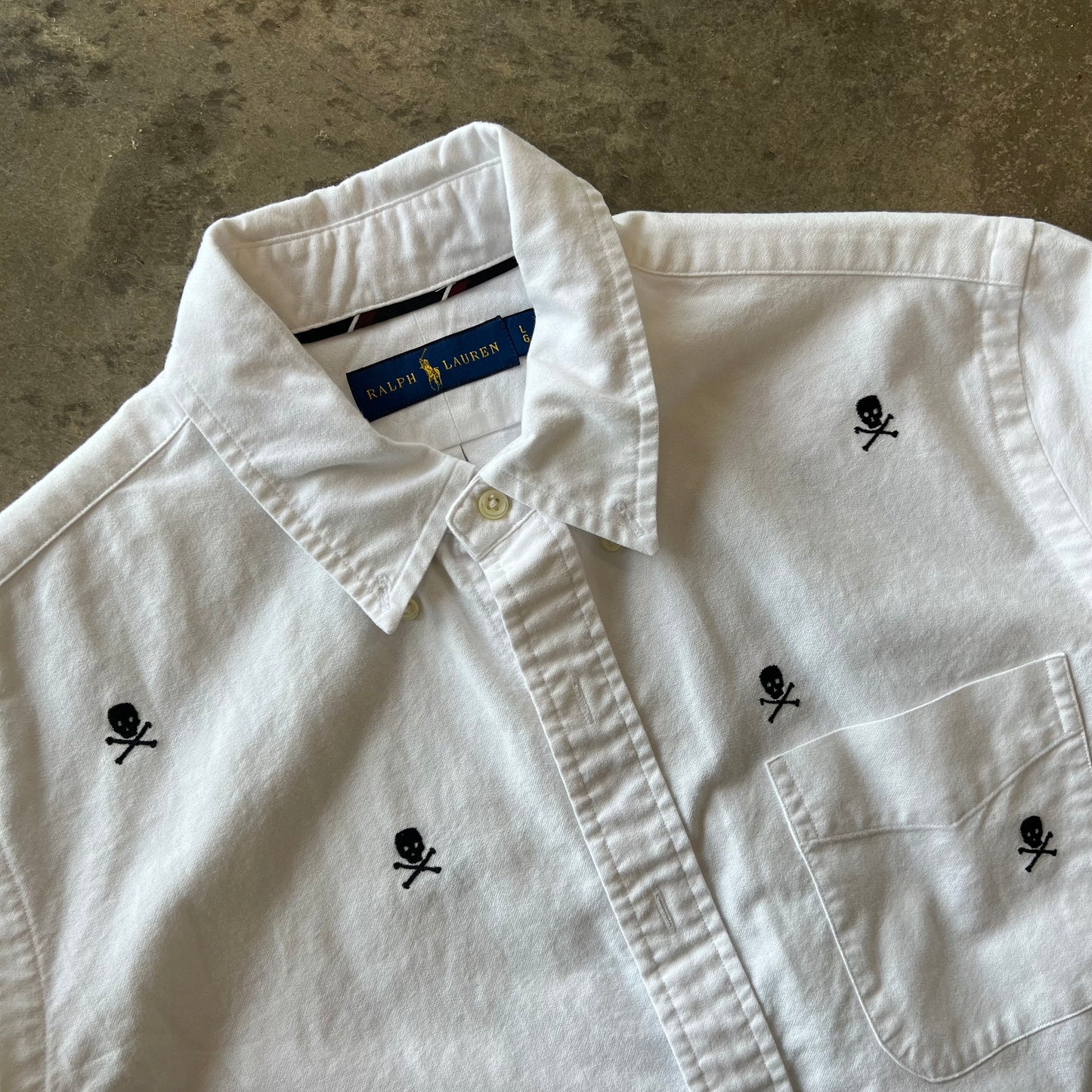 Y2K Polo By Ralph Lauren Skull Shirt