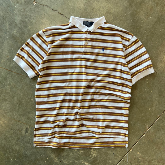 Vintage Striped Polo By Ralph Lauren Shirt