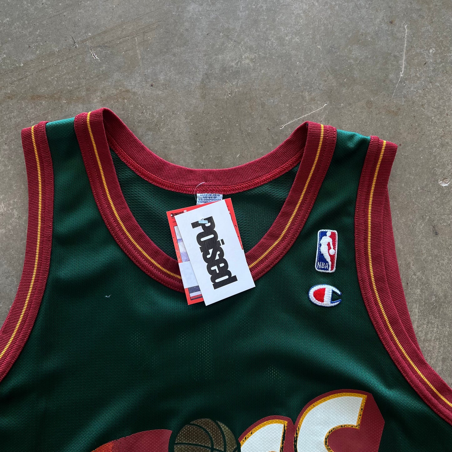 Vintage Seattle Sonics Champion Jersey