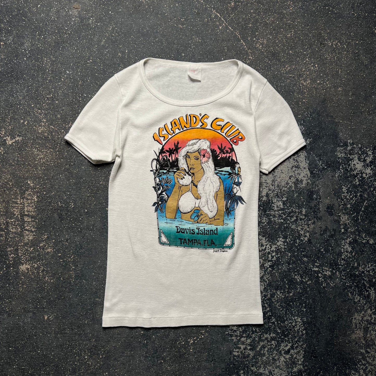 Vintage 70’s Island Club Ringer Tee