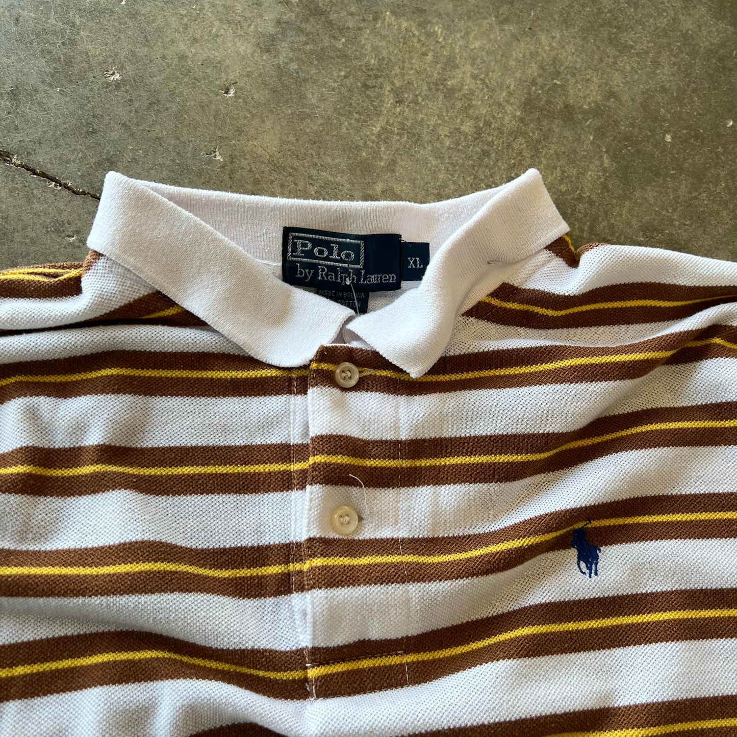 Vintage Striped Polo By Ralph Lauren Shirt