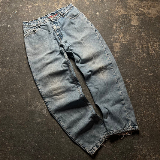 Vintage St John Bay Flannel Lined Denim